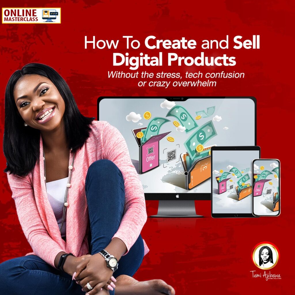 how to create digital products flyer